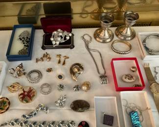 STERLING SILVER CANDLE HOLDERS