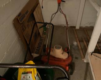 VINTAGE ELECTRIC BACK AND DECKER LAWNMOWER,  