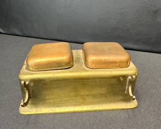 brass inkwell 
