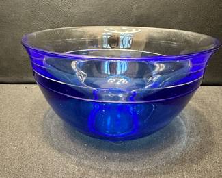 Orrefors Sweden blue "Saturn Bowl"