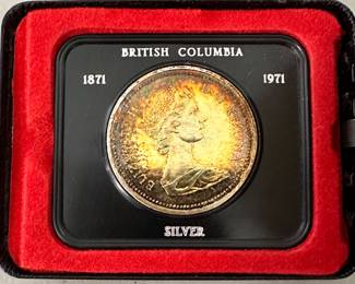 Canadian silver dollar British Columbia