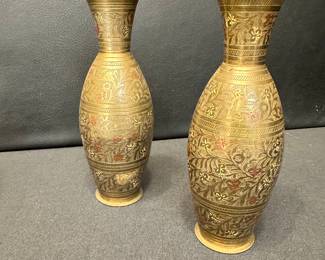 brass vases