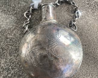 Old Navajo powder flask