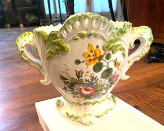 Hand-painted Italian vase/planter