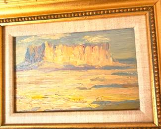 Small oil on board/American Southwest?