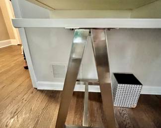 20. Desk w/ Brushed Chrome Legs (58" x 24" x 31") 