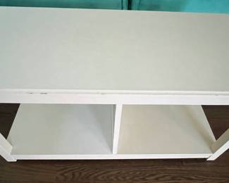 22. Pottery Barn Teen Small White Coffee Table (32" x 16" x 16")