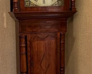 8. Georgian Tail Case Grandfather Clock (22" x 9.5" x 82")