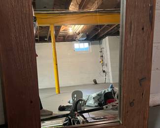 46. Mirror w/ Rustic Frame (30" x 40")