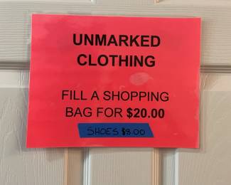 Unmarked clothing