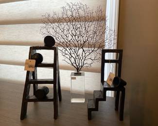 Baker McGuire metal ladder sculpture