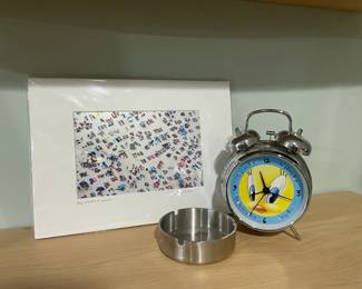 Twenty Bird clock,  Ashtray
