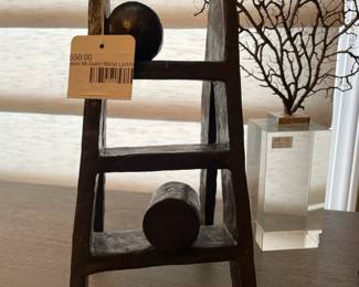 Baker McGuire metal ladder sculpture