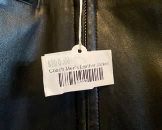 Coach men's leather jackets
