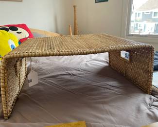 Wicker lap bed tray