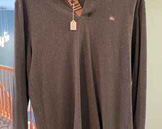 Men's clothing (size medium/large) with brands like Tommy Bahama, Peanuts, Nike, Adidas, Psycho Bunny