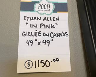 Ethan Allen in Pink Canvas