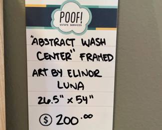 Abstract Wash Center Elinor Luna art