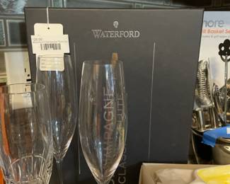 Waterford champagne flute set