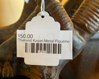 Thailand Kayan metal figurine