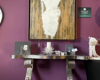 Waterford Metropolitan clock, Michael Aram coaster set, Waterford Lismore clock, 