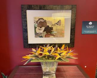 Framed oriental art