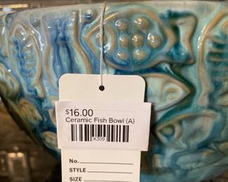 Ceramic fish bowl (A)