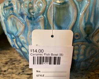Ceramic fish bowl (B)