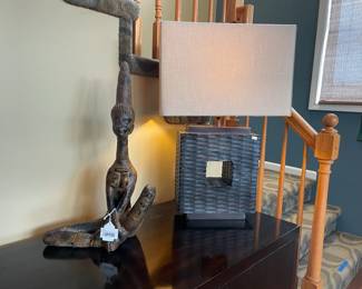 Thailand Kayan metal figurine, Table lamps