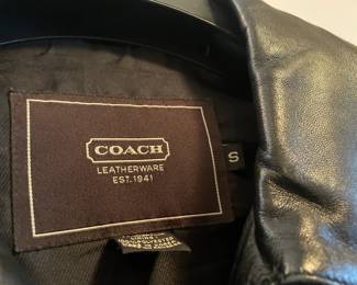 Coach men's leather jackets