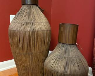 Pier 1 rattan vases