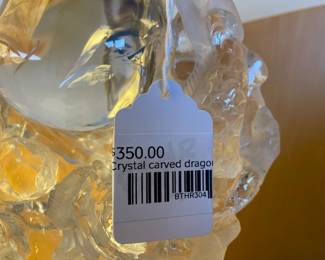 Crystal carved dragon