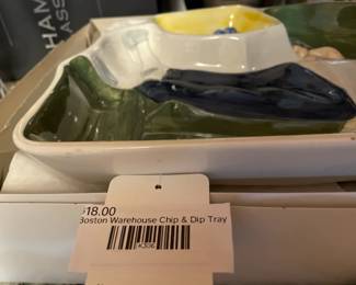 Boston Warehouse chip & dip tray