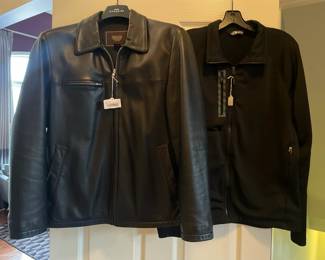 Coach men's leather jackets