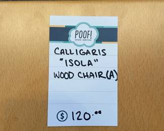 Calligaris Isola chairs