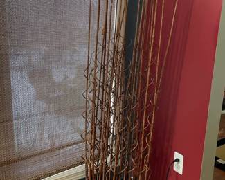 Wicker wood decor