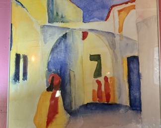 A Glance Down An Alley - Print by August Macke