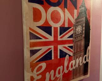 London Graphic on Wood