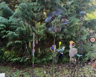 More Glass and Metal Garden Art