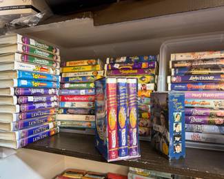 **$125** (ENTIRE DISNEY COLLECTION)~ LARGE COLLECTION OF **76** DISNEY VHS TAPES