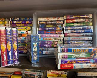 **$125** (ENTIRE DISNEY COLLECTION)~ LARGE COLLECTION OF **76** DISNEY VHS TAPES
