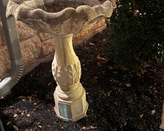 $75~ CONCRETE BIRDBATH
