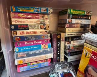**$75** ( ALL 187)~LARGE LOT OF **187 **VHS was TAPES