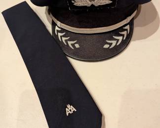 American Airlines hat and tie