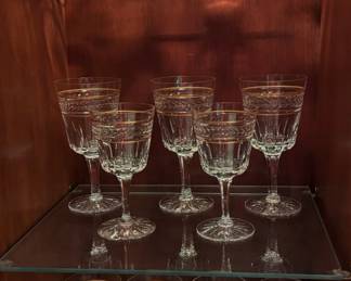 Seneca Gold Brocade crystal stems