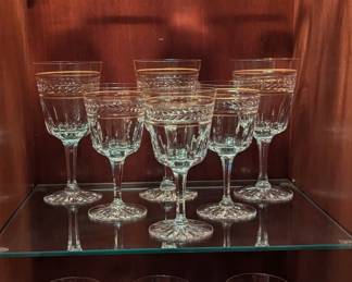 Seneca Gold Brocade crystal stems