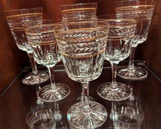 Seneca Gold Brocade crystal stems