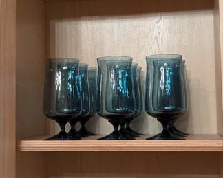 Copper Mugs, Lenox Blue Mist, Silver Plate