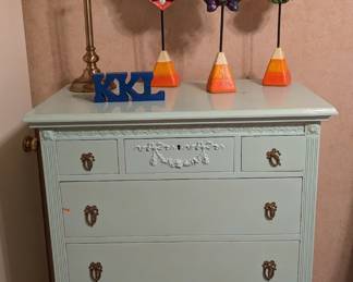 Chest of drawers, Halloween, lamp