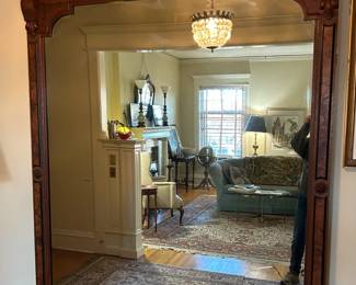 Antique Mirror 5 ft wide by 6.5 ft high